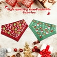 thumbnail image 3 of Christmas Dog Bandanas 2 Pack, Adorable Christmas Patterned Dog Bandanas for Boys and Girls, Durable Fabric, Bandanas for Small, Medium, Large, and Extra Large Dogs, 3 of 6