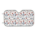 thumbnail image 7 of Picia Tulips Flowers Curved Windshield Sunshade Accordion Folding Style Auto Shade for Car Truck SUV Van Blocks UV Ray Sun Visor Protector -Small, 7 of 7