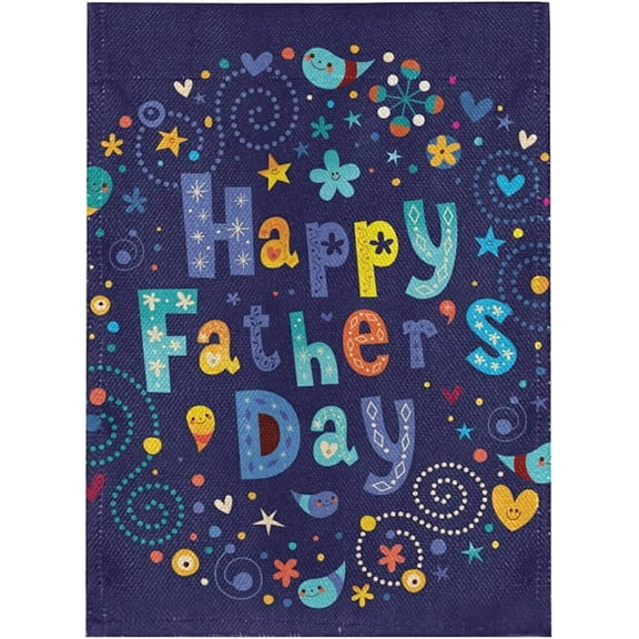 Father'S Day Happy Garden Flag Double-Sided Outer Yard Flag  Navy Day Flag Decoration Small  All Year Round 28x40