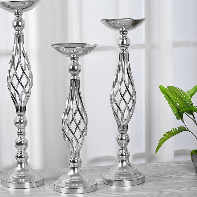 Candle Holder, Iron Twisted Candlestick Ornament Table Candle Stand For Wedding Dinning Housewarming Gift