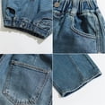 thumbnail image 5 of CPNG Girls Barrel Jeans Solid Color Elastic High Waisted Wide Leg Baggy Denim Pants Trendy Loose Casual Streetwear Denim Trousers, 5 of 5