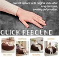 thumbnail image 5 of S-HOME Versatile 6FT Round Sofa with Removable Cover Bean Bag Chair For Living Room And Bedroom, Dark Grey, 5 of 6