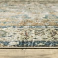 thumbnail image 3 of Oriental Weavers Charleston Washable Area Rug - CHA02 - 3'6" x 5'6" - in Blue/ Gold - Vintage Inspired, Non-Slip, Stain Resitant, Ultra Low Pile, Entrway, Bedroom Rug, 3 of 3