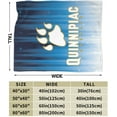 thumbnail image 3 of Quinnipiac University Logo Fleece Blanket, Very Soft Microfiber Flannel Blanket for Couch Warm and Cozy for All Seasons, 3 of 6