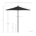 thumbnail image 5 of California Umbrella Venture 7.5' Bronze Market Umbrella in Black, 5 of 5