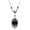 Black/Silver, variant on Jiaroswwei Vintage Pendant Necklace Exquisite Gothic Halloween Bat Necklace for Party