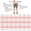thumbnail image 2 of BALEAF Men's 2 in 1 Running Athletic Shorts 5" Quick Dry Workout Shorts with Liner Zipper Pocket Grey/Black Size M, 2 of 7