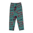 thumbnail image 4 of Daiia Snake And Rose Women's Sleep Pant with Pockets and Drawstring,Pajama Pants-X-Large, 4 of 9