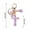 T, variant on Christmas Decor New Initial Letter Keychains for Women Tassel Purple Cute Car Keychain for Wallet Backpack Bag, T