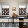 thumbnail image 4 of Kitchen Curtains and Valance Set 24 Inch Tier Pioneer Colorful Floral Curtains Small Drapes for Cafe Living Room Bathroom Farmhouse 3 Pieces Set Rod Pocket, 4 of 6