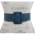thumbnail image 2 of Women's 2 1/4" Wide High Waist Stitch Rectangular Leather Belt, 2 of 3