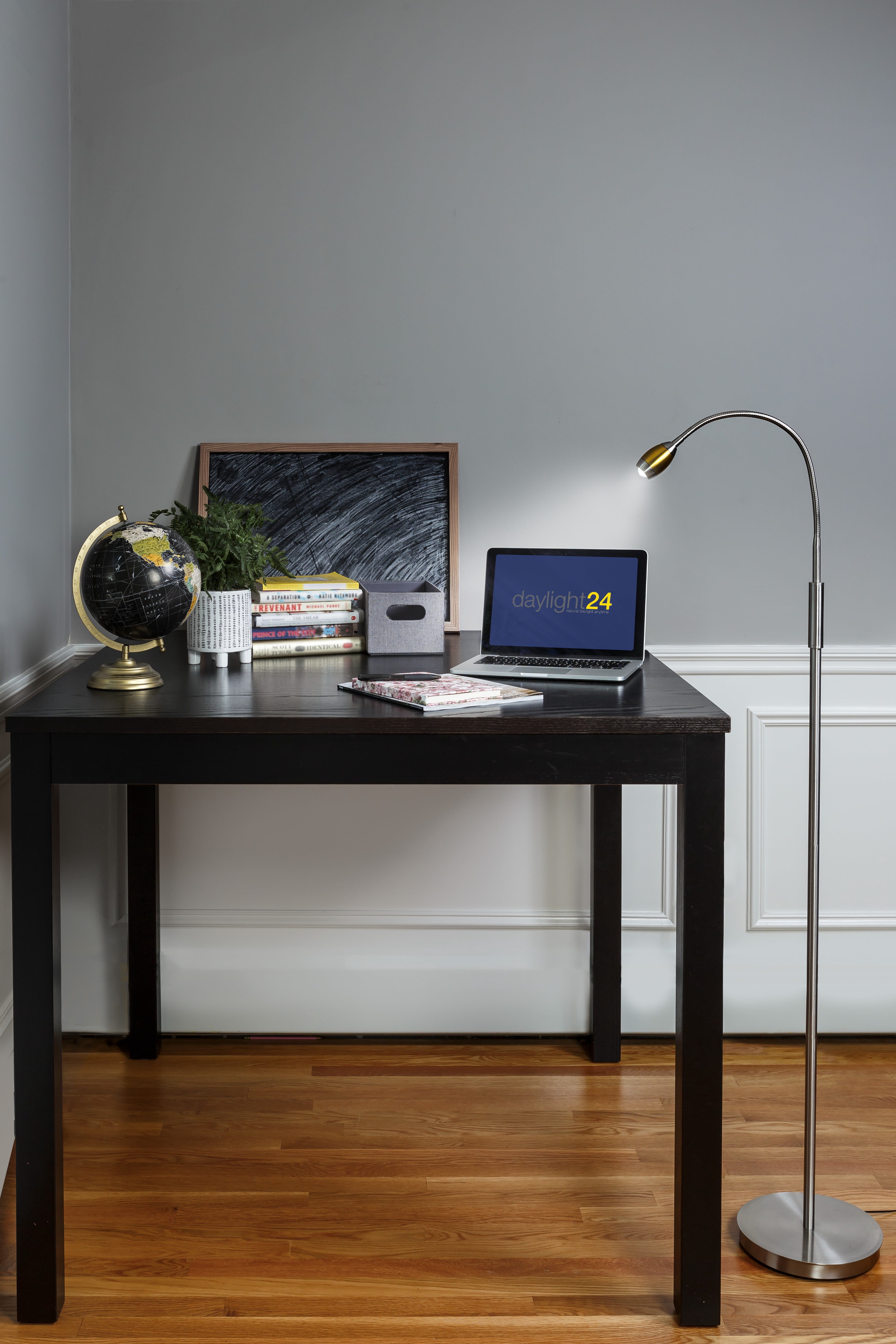 daylight24 Adjustable Beam High Output LED Floor Lamp, Gold