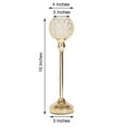 thumbnail image 3 of Efavormart Gold 16" Tall Sleek Pillar Crystal Votive Tealight Candle Holder Wedding Centerpiece, 3 of 11