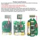 thumbnail image 5 of Transmisor RF remoto clon de copia de puerta de garaje, 433Mhz, 4 teclas, control remoto inalámbrico de color para puerta, 5 of 5