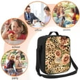 thumbnail image 5 of Honeii Animal Leopard Print Insulated Lunch Bag, Reusable Lunch Box for Adult, Leakproof Cooler Bag for Work Office Travel Picnic, 5 of 7