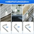 thumbnail image 3 of Pressure Washer Extension Wand, 120" Stainless Steel Power Washer Lance (2 x 60") with 30°/90°/120° Curved Rods, 5 Spray Nozzle Tips, 1/4" Quick Connect, 4000 PSI Heavy Duty Replacement Wand, 3 of 7
