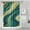 Teal Gold Wave, variant on White Gray Rose Gold Marble Pattern Shower Curtain 36"x72" ,Bathroom Decorative Shower Curtains Set with 12 Hooks,Modern Waterproof Washable Shower Curtain