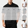 thumbnail image 3 of Men's Summer Breathable Polo Shirt, Loose Fit Short Sleeve Work Shirt with Chest Pocket and Emblem Size M-5XL Black, 3 of 6