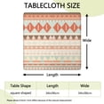 thumbnail image 2 of Boho Style Square Table Cover 34x34 Inch with Stretch Elastic Hem, Floral Design for Card Tables and Patio Settings, 2 of 6
