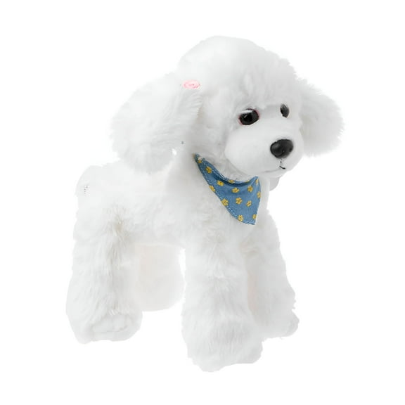 BESTSKY Lifelike Poodle Plush Toy – High Simulation Stuffed Animal Dog Gift for Kids (25cm)