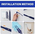 thumbnail image 3 of Volumoon Manual Dust Removal Set, 20 Pcs Duster Removal Refill Kit with 2 Handle, Strong Electrostatic Dust Removal, Fluffy Duster Refills, for Home, Office& Car Cleaning (Blue), 3 of 7