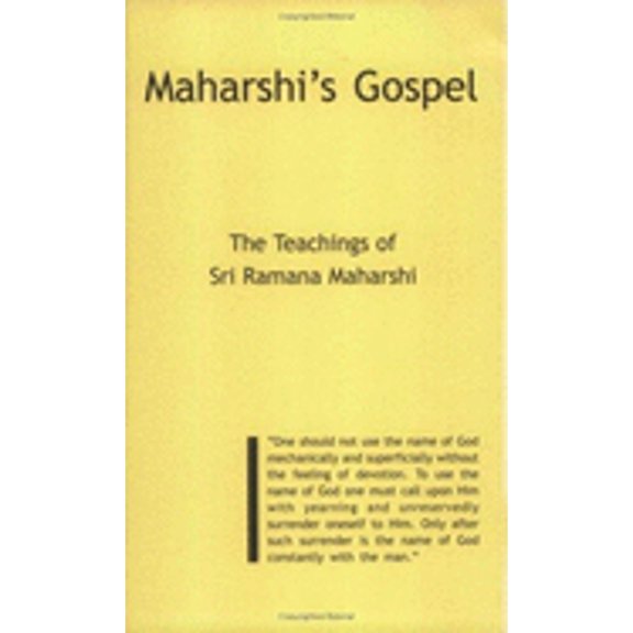 Pre-Owned Maharshis Gospel: The Teachings Of Sri Raman Maharshi (Paperback) 8188018023 9788188018024