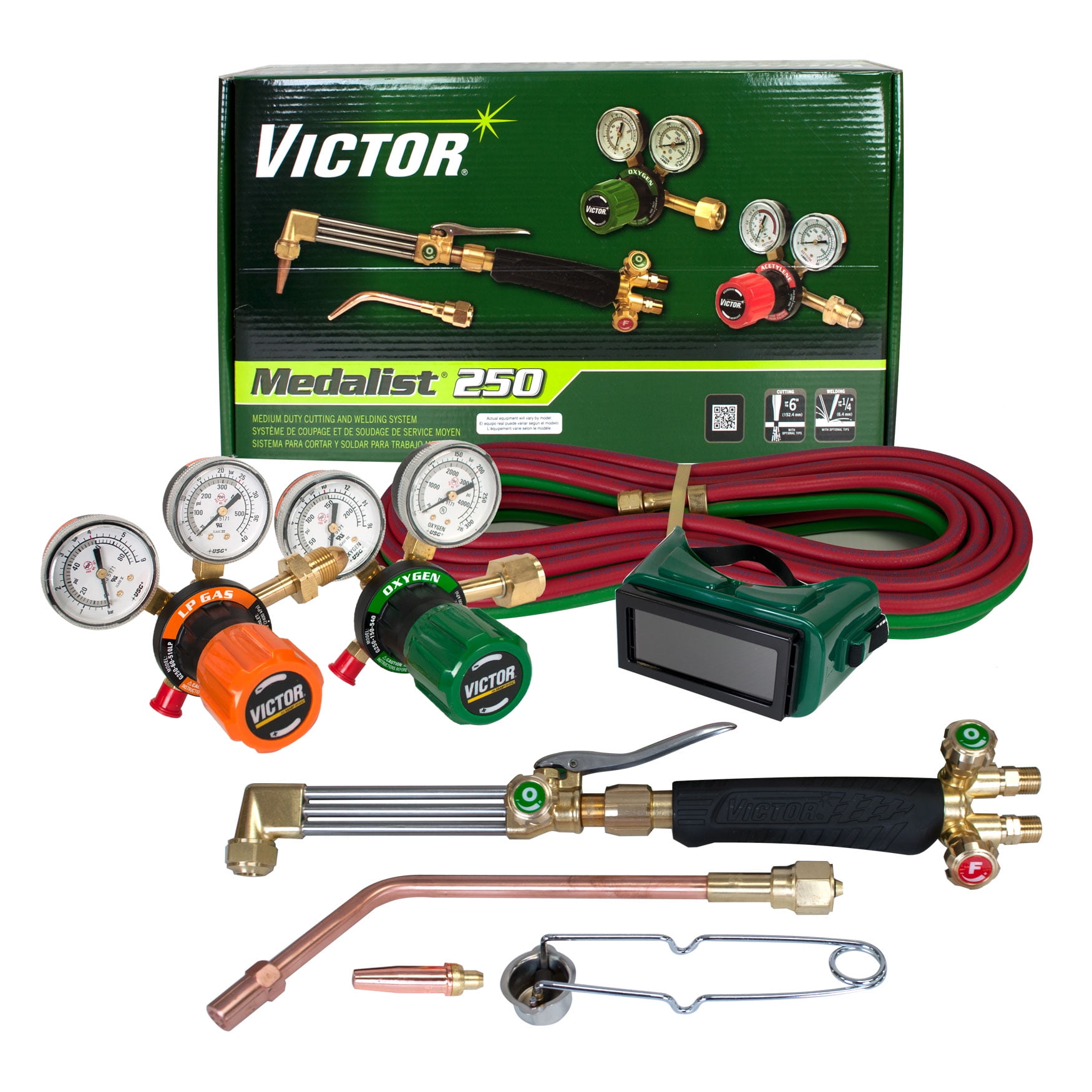 Victor 0384-2544 Medalist 250, AF 510LP Propane Cutting Torch Outfit by Victor Equipment