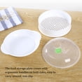 thumbnail image 3 of Inteprter Horno de microondas vaporizador desmontable reutilizable lavable caja de vapor con mango resistente al calor contenedor de calefacción Herramientas y accesorios para hornear, 3 of 6