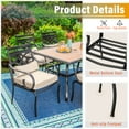Sophia&William 7Piece Outdoor Patio Dining Set Cushioned Chairs and