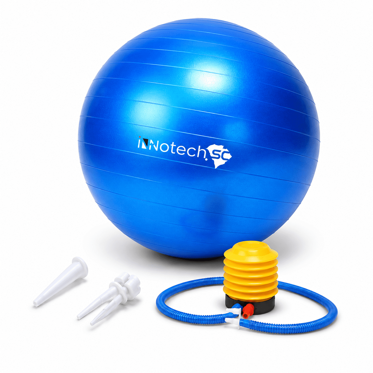 Innotech Extra Thick Yoga Ball Exercise Ball, 5 Sizes Gym Ball, Heavy Duty Ball Chair for Balance, Stability, Pregnancy, Quick Pump Included.