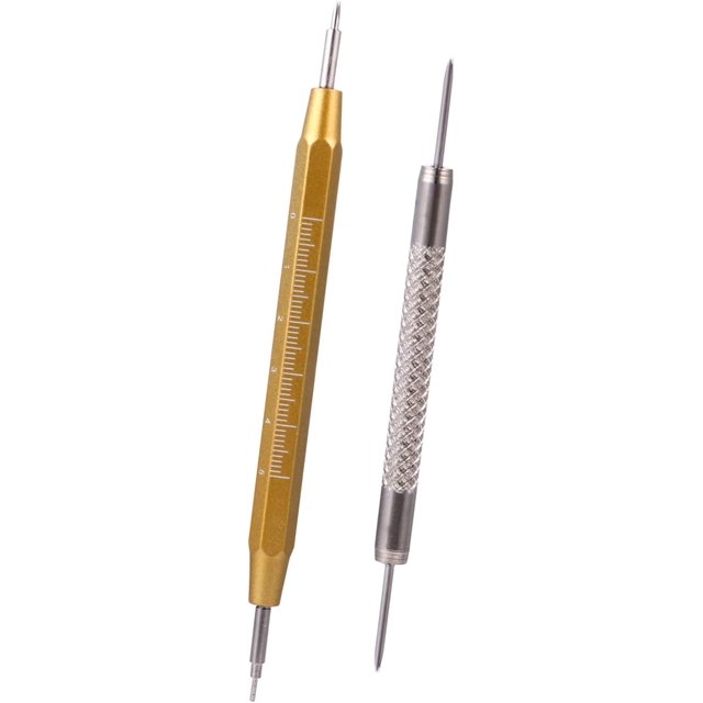 AVEKI 2pcs Pins Heavy and Bars Re Bands Professional Band Adjust Steel Spring Duty Bar Tools with Kit Pin Tool Remover Remove Stainless Strap Removal Watch Aluminum Link for Replacement Repair 0601M