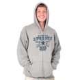 thumbnail image 4 of Fathers Day World's Most Awesome Dad Men's Big & Tall Graphic Zip Up Hoodie Brisco Brands 2X, 4 of 5