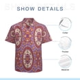 thumbnail image 7 of High Quality Hawaiian Shirts for Men Short Sleeve Aloha Beach Shirt Floral Summer Casual Button Down Shirts Blouses F4G3XS, 7 of 7