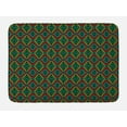 thumbnail image 1 of Afghan Bath Mat, Colorful Geometric Shapes in Rhombus Pattern Arrangement of Traditional Ethnic Motif, Non-Slip Plush Mat Bathroom Kitchen Laundry Room Decor, 29.5 X 17.5 Inches, Multicolor, Ambesonne, 1 of 2