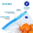 thumbnail image 4 of Kit de bolsas Sous Vide WHX 28 piezas, 15 bolsas reutilizables para almacenamiento de alimentos al vacío, 4 of 7