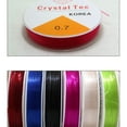 thumbnail image 3 of MOVTOTOP 10 Rolls 5M Long Transparent Round Elastic Line Sturdy Beaded Wire Crystal Elastic Thread Hand Braided Rubber Band Rope for DIY Making (1mm About 5M Random Assorted Color), 3 of 6