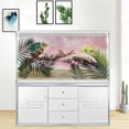 thumbnail image 5 of Pink Marble Aquarium Background, Art Abstract Pink Gold Line Marble Terrarium Background, Coloful Marble Glass Terrarium Background with 8 EVA Double-Sided Tape, 36X20IN, 5 of 5