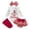 White, variant on Enyan My First Christmas Baby Girl Outfit Newborn Infant Girl Long Sleeve Top Tutu Dress Headband and Socks 4PCS Clothes Set