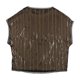 thumbnail image 2 of bar III blusa corta con lentejuelas para mujer, marrón, mediana, 2 of 2