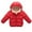 Red, variant on Esaierr 1-7 Year Boys Girls Solid Color Cotton Coat for Baby Kids Hooded Fleece Cotton Jacket Zipper down Jackets Winter with Pockets Thickening Snowsuit