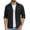 Black, variant on Men's Button Down Waffle Shirt Jacket Casual Long Sleeve Shacket Lightweight Overshirts with Flap Pockets