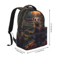 thumbnail image 2 of Fotbe Garden Meditating Weasel Mochila Casual con Estampado para Escuela, Viajes y Actividades al Aire Libre - Duradera, Ligera y Cómoda, 2 of 5