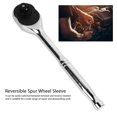 thumbnail image 3 of Llave de trinquete de liberación rápida mango de calabaza de 1/2 pulgada Acero con alto contenido de carbono Fácil operación Llave rápida de trinquete duradera para ANGGREK Otros, 3 of 8