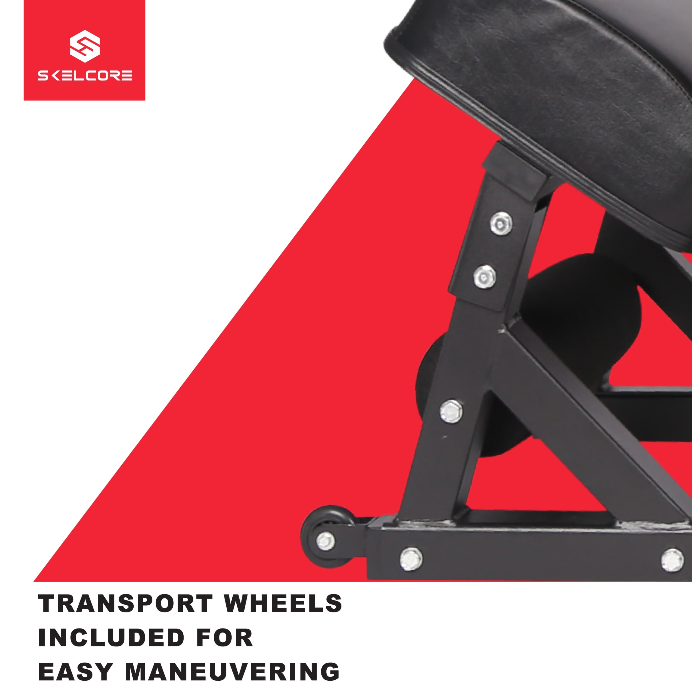 Skelcore Platform Trainer, Full Body Home Gym System, Weights or Bands, Black