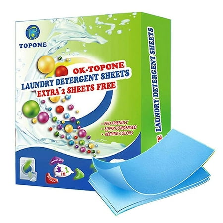 62pcs New Formula Laundry Detergent Sheets Wash Laundry Washing Powders