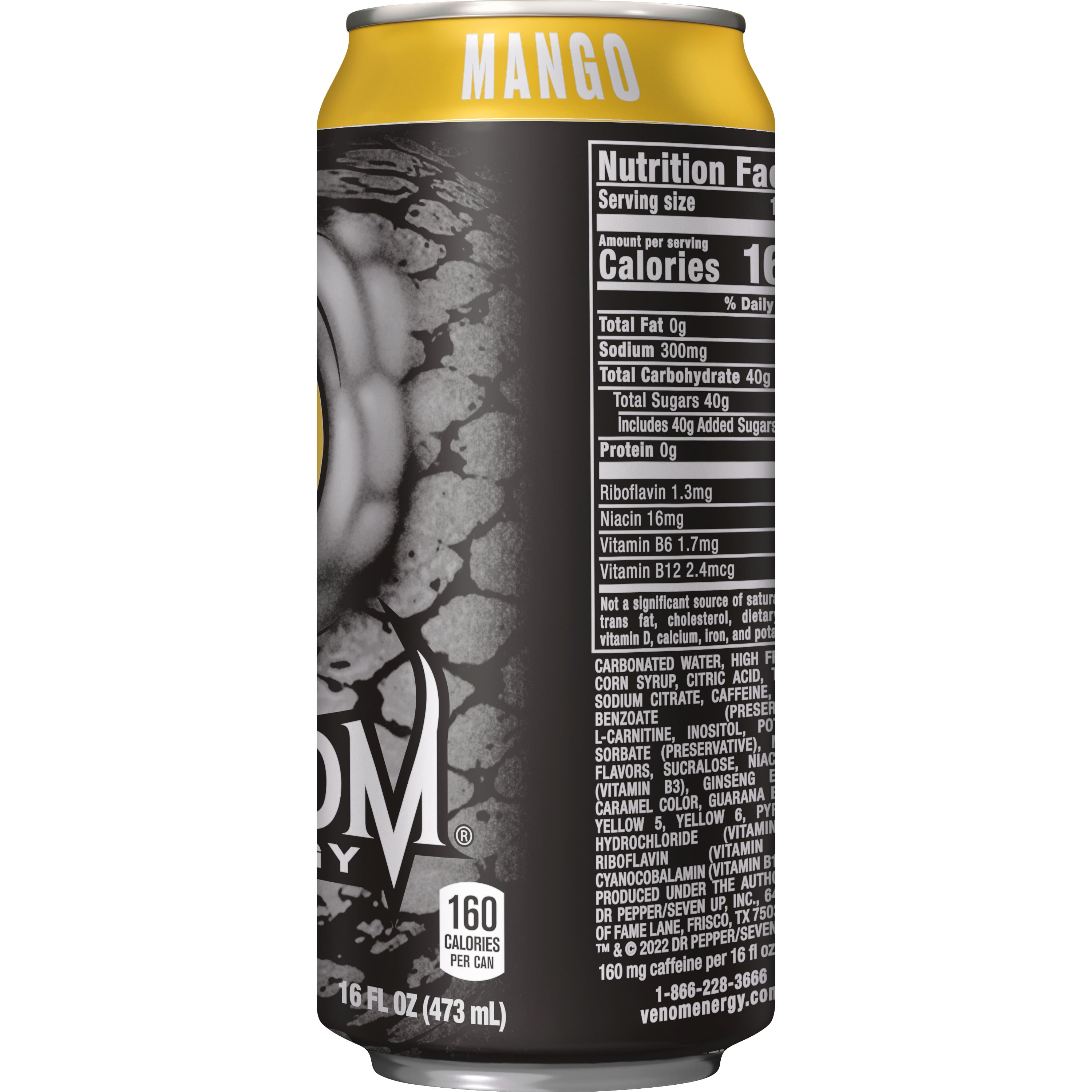(9 pack) Venom Mango Energy Drink, 16 Fl Oz Can