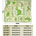 thumbnail image 5 of Dinosaur Blanket Cartoon Cute Dinosaurs Fleece Throw Blanket Toddler Fuzzy Plush Super Soft Cozy Warm Nursery Dinosaur Decor Stuffed Animal Blanket Gifts for Boys Girls Kids Adult Men Women 80"X60", 5 of 6