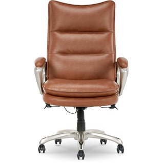 La-Z-boy Jenkins Executive Chair - 29-1/2" W x 31-1/2" D x 45"-48" H - Camel