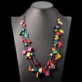 thumbnail image 6 of Trendy Bohemian Necklace with Coconuts Shell and Beads Colorful Designs for a Unique Fashion Statement Pieces, 6 of 8