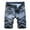 Men's Blue Stretch Ripped Biker Shorts Jeans _ B, variant on HOOMEUMY Men's Summer Slim Fit Straight Denim Shorts Distressed Stretch Ripped Biker Jeans Half Pants Gray 4
